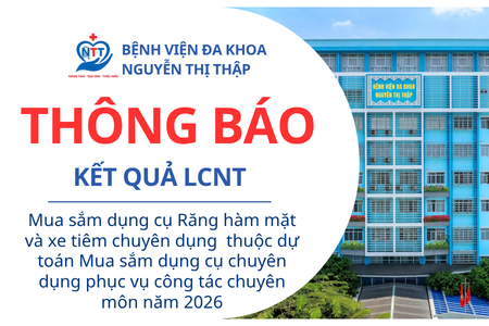 Thôg báo KQ LCNT Mua sắm dụng cụ Răng hàm mặt và xe tiêm chuyên dụng thuộc dự toán Mua sắm dụng cụ chuyên dụng phục vụ công tác chuyên môn năm 2026