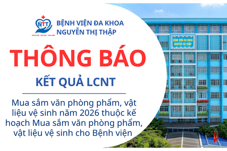 Thông báo Kết quả LCNT Mua sắm văn phòng phẩm, vật liệu vệ sinh năm 2026 thuộc kế hoạch Mua sắm văn phòng phẩm, vật liệu vệ sinh cho Bệnh viện 