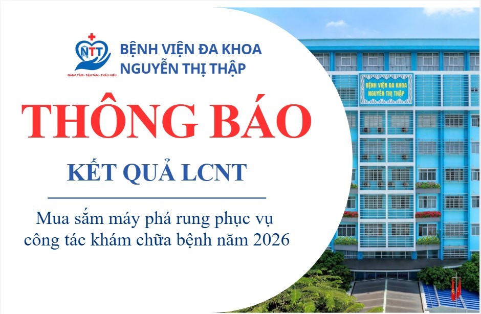 Thông báo kết quả lựa chọn nhà thầu gói thầu Mua sắm máy phá rung phục vụ công tác khám chữa bệnh năm 2026