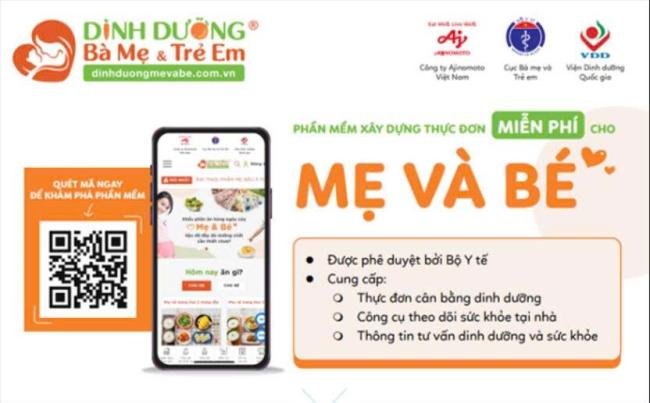 PHẦN MỀM XÂY DỰNG THỰC ĐƠN CÂN BẰNG DINH DƯỠNG CHO MẸ & BÉ (Mẹ bầu – mẹ cho con bú – bé 7–60 tháng)