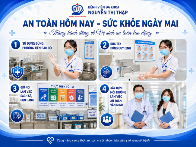 THÁNG HÀNH ĐỘNG VỀ VỆ SINH AN TOÀN LAO ĐỘNG