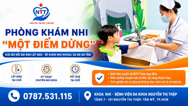 PHÒNG KHÁM NHI “MỘT ĐIỂM DỪNG”: GIẢM NỖI LO KHI LẤY MÁU XÉT NGHIỆM CHO TRẺ