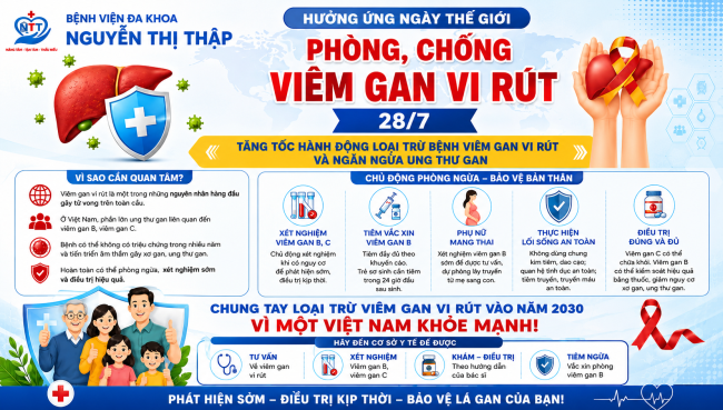 HƯỞNG ỨNG NGÀY THẾ GIỚI PHÒNG, CHỐNG VIÊM GAN VI RÚT (28/7)