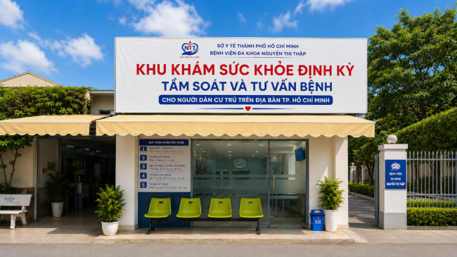 PHÒNG KHÁM SỨC KHỎE ĐỊNH KỲ – CHỦ ĐỘNG TẦM SOÁT - CHĂM SÓC KỊP THỜI