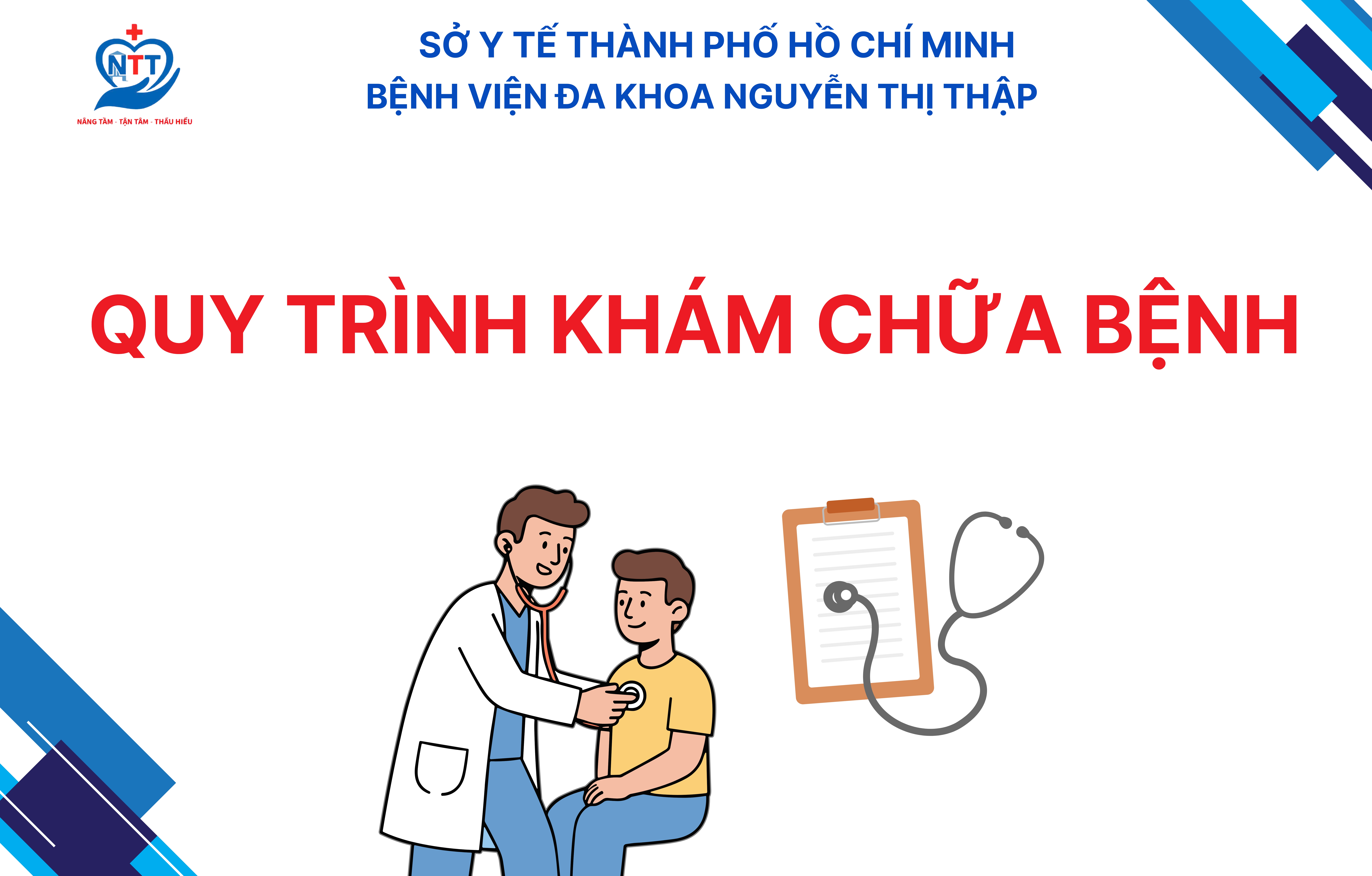 Quy trình khám chữa bệnh tại bệnh viện đa khoa Nguyễn Thị Thập