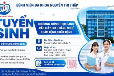 TUYỂN SINH CHƯƠNG TRÌNH THỰC HÀNH CẤP GIẤY PHÉP HÀNH NGHỀ DÀNH CHO ĐIỀU DƯỠNG