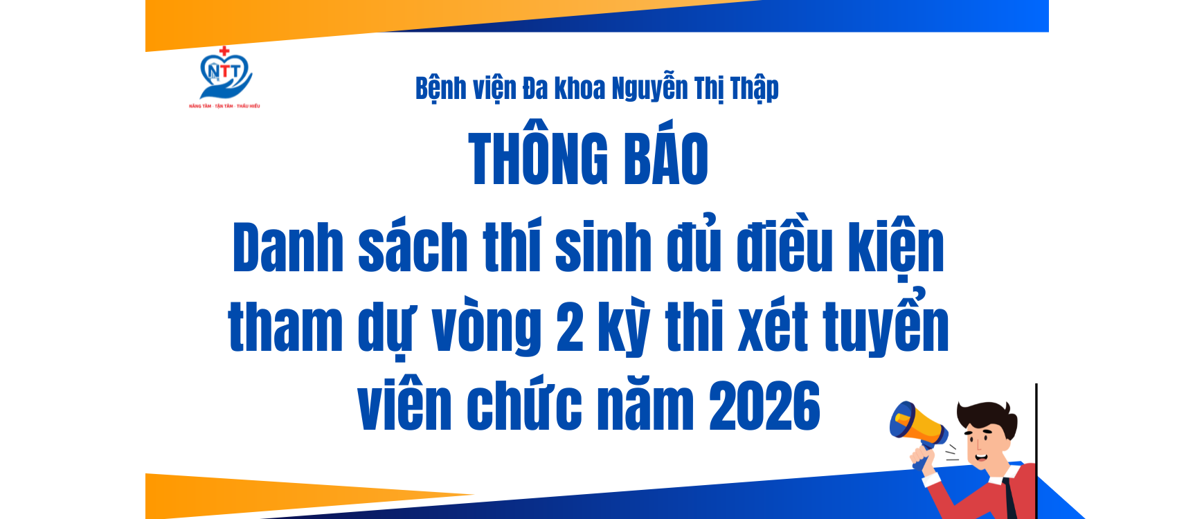 THÔNG BÁO THÍ SINH ĐỦ ĐIỀU KIỆN THAM DỰ VÒNG 2